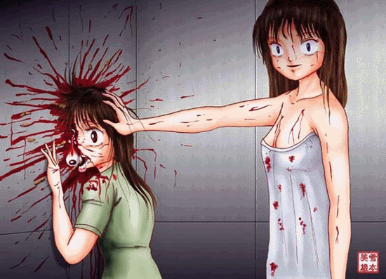 صور انمي كتير مرعبة..... Bloody_Anime_Animated-1